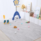 Popxstar Wood Pattern Flooring Square Puzzle Living Room Rug Waterproof and Non-slip Stitching Mat Baby Sports Play Mat Decorative Carpet