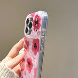 Cute Pink Grid Pattern for Iphone 17Promax Cartoon Black Cat Glitter Case for iPhone 14 15 16 Pro Max 17 pro Shockproof Cover