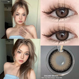 Popxstar  2pcs Colored Contact Lenses for Eye Natural Pupils Green Blue Contact Lenses Beauty Cosmetics High Quality Lens Yearly