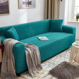 Popxstar Adjustable Elastic Sofa Cover Armchair Protector Corner L Shape Stretch Slipcovers Couch Cover 1/2/3/4/5 Seater  For Living Room