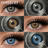 1 Pair Contact Lenses Big Brown Lenses for Eyes Beauty Pupils Comestic Eye Color Len Korean Pupils Makeup Accessoriess