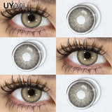 NEW Color Contact Lenses Beauty Brown Pupils Natural Black Contact Lenses Soft Colorful Makeup Eyes Gray Lenses Natural