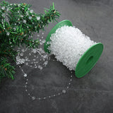 Popxstar 10/30m Decoration Bead String Garland Artificial Plastic Beads Trim Garland Decor For Party Wedding New Year Eid Mubarak 2025