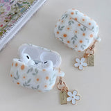 Popxstar  Cute Flower Silicone Headphone Case For AirPods 4 For AirPods 1/2/3 Protection Cover For AirPods Pro 2 With Pendant