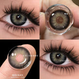 1 Pair Color Contact Lenses for Eyes Color Eye Lens Brown Eye Lenses  Gray Pupils Lens Yearly Black Contacts