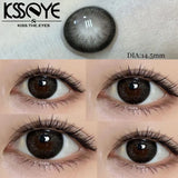 Popxstar  1 Pair Natural Colored Lenses for Eyes withchron baby Black Eyes Contacts Lens Beauty Pupil Yearly Use Fast Shipping