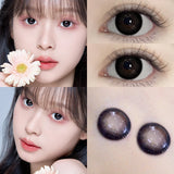 Popxstar  10Pcs Daily/1 Day Lenses Natural Contact Lenses Disposable with Myopia Power： -0.00 to -8.00 Student Myopia Soft Lenses