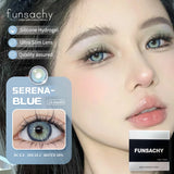 Popxstar  1 Pair New Color Contact Lenses for Eye Beautiful Pupil Fashion Blue Soft Lenses Gray Natural Contacts Yearly Cosmetics
