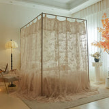 New Summer 2 Layers Mosquito Net for Home Decor with Bracket Princess Palace Bed Curtain Tent for Girls Room