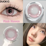 Popxstar 1Pair Hot Sale 2PCS Myopia Colored Contact Lenses Degree Grade 0~-8.00  Green Beauty Pupil Soft Korean Cosplayer