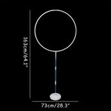 Popxstar 1/2set Round Balloon Stand Arch Balloons Wreath Ring For Wedding Decoration Baby Shower Birthday Party Christmas Ballon Garland