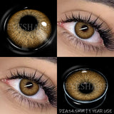 Yearly Use black Color Contact Lenses Cosmetic Natural Contact Lenses Soft Eye Lenses Beauty Pupils 1 Pair 14.2mm