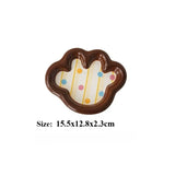 Kawaii Cat Bowl Dog Feeder Ceramic Water Bowl Pet Snack Can Plate Easy Clean Puppy Food Water Feeding Bowls