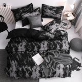 Popxstar  3pcs Duvet Cover Set with Pillow Case Double Comforter Bedding Set Quilt Cover Queen/King Couple or Single Bed