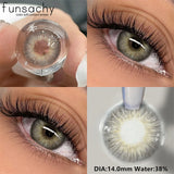 Popxstar  2pcs Natural Color Contact Lenses for Eyes Green Eye Lens Blue Eye Contacts Fashion Beauty Makeup Women Man Soft Lenses