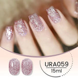 popxstar UR SUGAR 15ml Jelly Milky White Translucent Color Gel Polish Semi Permanent UV Gel Nail Art Soak Off Gel Varnish Latest Fashion