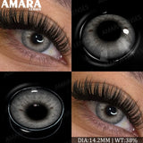 Popxstar  Fashion Colored Contact Lenses Natural Brown Eye Lens Gray Contact Eye Lenses Blue Lenses Contacts for Dark Eyes
