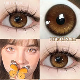 Popxstar 1Pair Hot Sale 2PCS Myopia Colored Contact Lenses Degree Grade 0~-8.00  Green Beauty Pupil Soft Korean Cosplayer