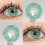 Popxstar  1pair New ARTHUR Color Contact Lenses for Eyes Green Eye Lenses Gray Contacts Fashion Cosmetic Pupils Yearly Color Eyes