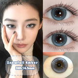 Hot Sale 1Pair Blue Colored Contact Lenses for Eyes Myopia Power Prescription Eye Lens Anime Cosplay Pink Pupils Lens