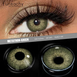 Popxstar  1 Pair Colored Contact Lenses for Eyes Brown Fashion Cosmetic Lenses Gray Pupils Natural Eye Contacts Women Eye Makeup