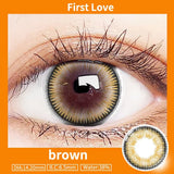 Popxstar  -1 Pair/2PCS 11 Colors Lenses Multi-coloured Contact Lenses for Eyes Comestic Beauty Pupils Myopia Color Lens Blue Gray