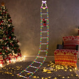 3.2M Santa Ladder LED Light USB Powered 8 Flashing Modes Climbing Santa Xmas LED Light Waterproof Xmas Ladder Light