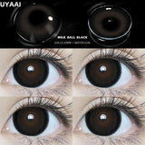 Popxstar 2PCS Color Contact Lenses (Pearl Series) Brown Natural Lenses Gray High Quality Eye Contacts 14.5mm Big Pupil Beauty Lense