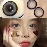 Two Large Diameter Black Contact Lenses Make Eyes Bigger Anime Accessories Lenses Glasses Contact Color Cosmetics Use Every Year