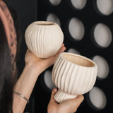 Popxstar  Ceramics Nordic Vase Flower Vase Bedroom Kitchen Tabletop Vase Modern Decorative Vase Ceramic Vase Home Ramadan Decoration Vase