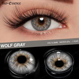 Popxstar New Arrival Bio-essence 1 Pair Gray Lenses for Eyes Color Contacts Lens Fashion Makeup Lenses Blue Pupils for Natural Eyes