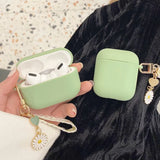 Popxstar Green Flowers For Apple AirPods 1 2 Pro Bluetooth Headphone Cover 3rd Generation Silicone Soft Cover Protective Case