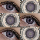 1Pair Fashion Color Contact Lenses Natural Brown Lenses Blue Contacts Grey Eyes Pupils Lens Yearly Colorful Eyes Lenses