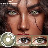 Popxstar  1 Pair Colorful Contact Lenses for Eyes Fashion Blue Eye Lenses Green Lenses Gray Eye Contacts Yearly Lens Eye Contact