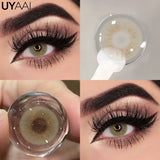 Popxstar  Color Contact Lenses For Eye Cosmetic Black Lens Makeup Beauty Green Eyes Contact Natural Brown Contact Eyes Makeup