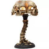 New Halloween Skull Table Lamp Resin Desktop Decoration Creative Night Light Ornament Luminous Skull Lamp Decoration Office