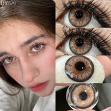 New Natural Lenses Gray Lenses 1 Pair Color Eye Contacts Blue Pupils Korean Style y2k Lenses Big Eyes Colorcon