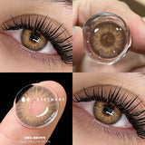 Popxstar  2pcs Natural Color Contact Lenses for Eyes Gray Pupils Lens Blue Lenses Beautiful Pupil Yearly Makeup Green Eye Lenses