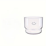 Popxstar 300ml Love/Happy Glass Cup Milk Coffee Heart Cups Drinkware Heat Resistant Drink Mug Tea Mugs Transparent Drinkware Mug Giftst