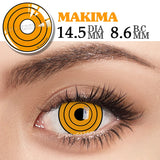 Popxstar 2Pcs/Pair Cosplay Color Contact Lenses for Eyes Anime Accessories Orange Pink Green Rainbow Lens Pupilentes