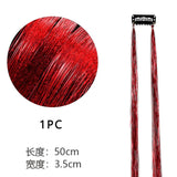 Popxstar Shiny Threads Glitter Hair Tinsel Kit Gold Silk Hair Glitter String Extensions Accessories for Women Headdress