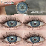 1 Pair Gray Color Contact Lenses Beautiful Pupils for Eyes Korea Fashion Brown Lenses Natural Softlens 0.00 Degree Lens