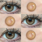 1 Pair color  Korean Fashion Lenses Pink Anime Lenses Comics Gilr Tears Lens Blue Lenses for Eyes Green Lenses for Party