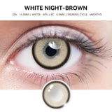 Popxstar  -2pcs pupils halloween Blue Green contact lenses for Eyes Natural Colored contact lenses Prescription myopia Brown Lens
