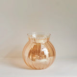 Popxstar Glass Table Vase Creative Flower Vase Decorative Glass Bottles Clear Glass Vases for Centerpieces Home Decor Nordic Vase