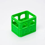 Popxstar  3D Printed Beer Crate Style AA/AAA Battery Storage Boxes Stackable Battery Organizer Home Office Desktop Decor Storage Tool Gift