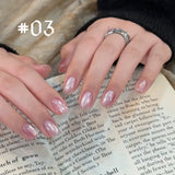 1pcs TC Highlight Flash Whitening Translucent Nail Art 2026 Fine Gold Powder Snowfall Glass Bead Cat Eye Gel Nail Polish