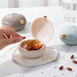 Popxstar  1pcs Luxury Portable Sealed Pill Box Medicine Organizer Travel Pill Case with Compartments Safe Material Portable Home Use