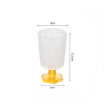 Popxstar  225ml French Style Drinkware Glass Cup Petal Wine Glass Household Short Footed Cocktail Ice Cream Cup Dopamine Drinking Utensils
