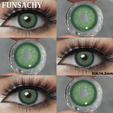 1 Pair Gray Lenses Colored Contacts for Eyes 14.0mm~14.5mm Contact Lenses Hazel Lenses Natural Beauty Cosmetic New Lens